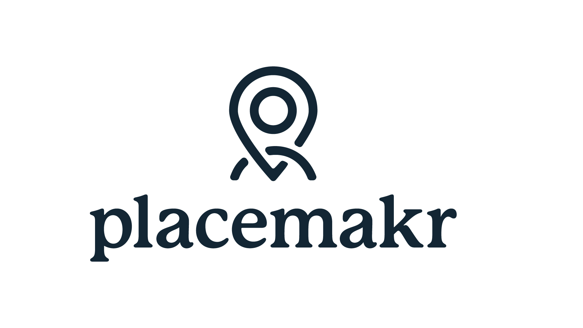 Placemakr vertical logo in Midnight